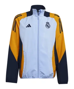 adidas Real Madrid Prematch Jacke 2024/2025 Kids Blau