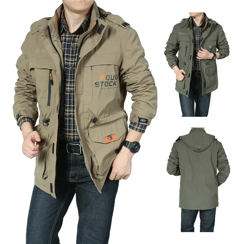 Alpwind - Wintermantel Männer – Robuste Outdoorjacke mit Taschen, Winddicht