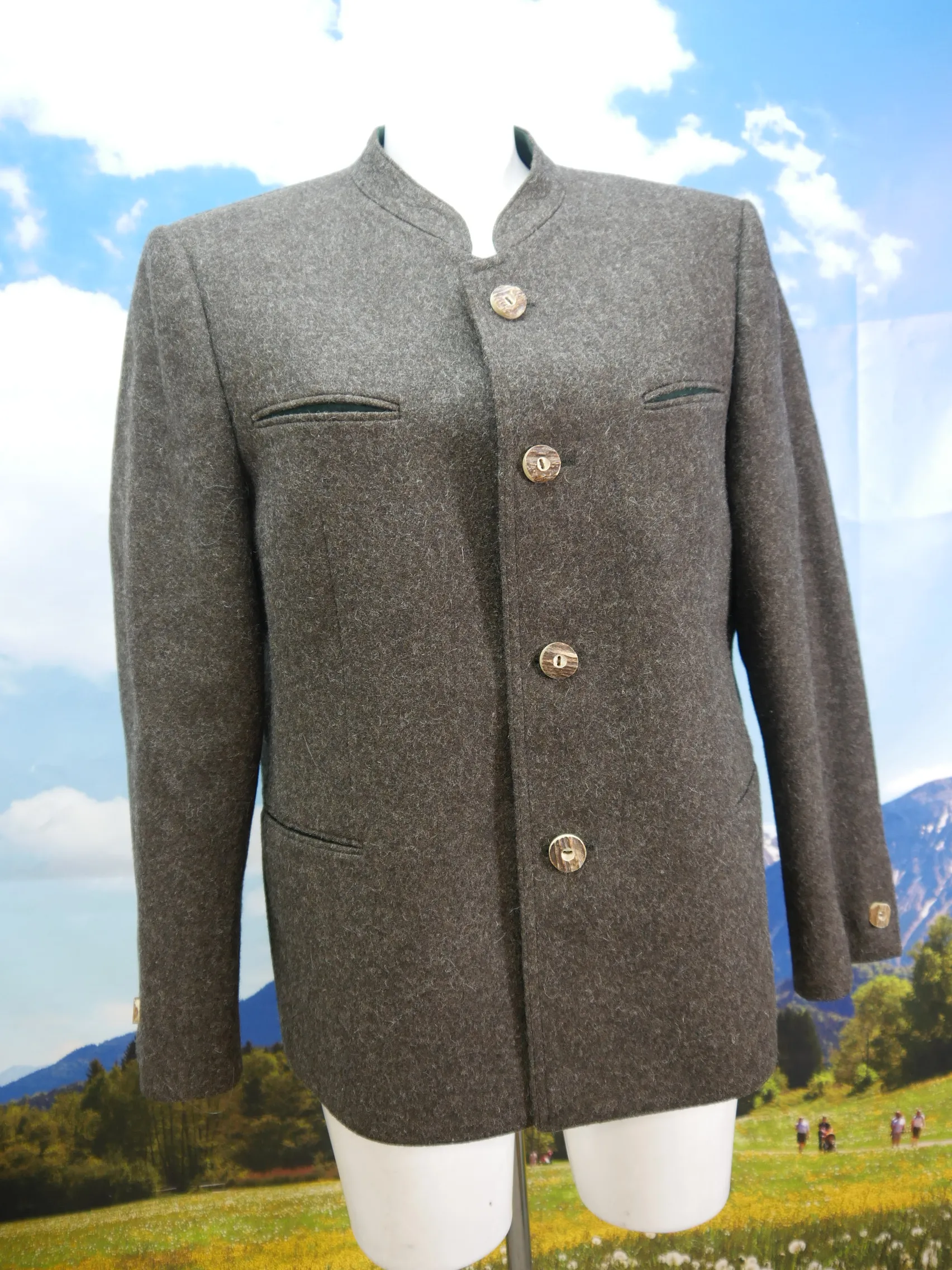 Baur Loden Tirol neuwertig braune Joppe wunderbare Trachtenjacke Jacke Gr.50