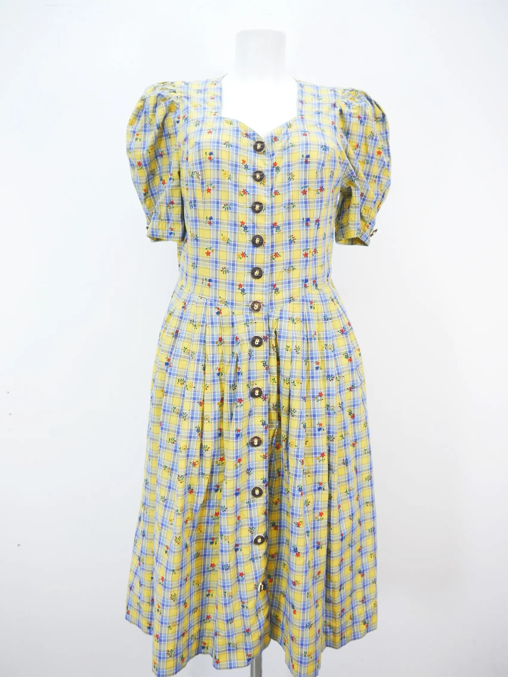 Berwin & Wolff mehrfarbig mit Wienernaht fabelhaftes Dirndl ohne Schürze Gr.42