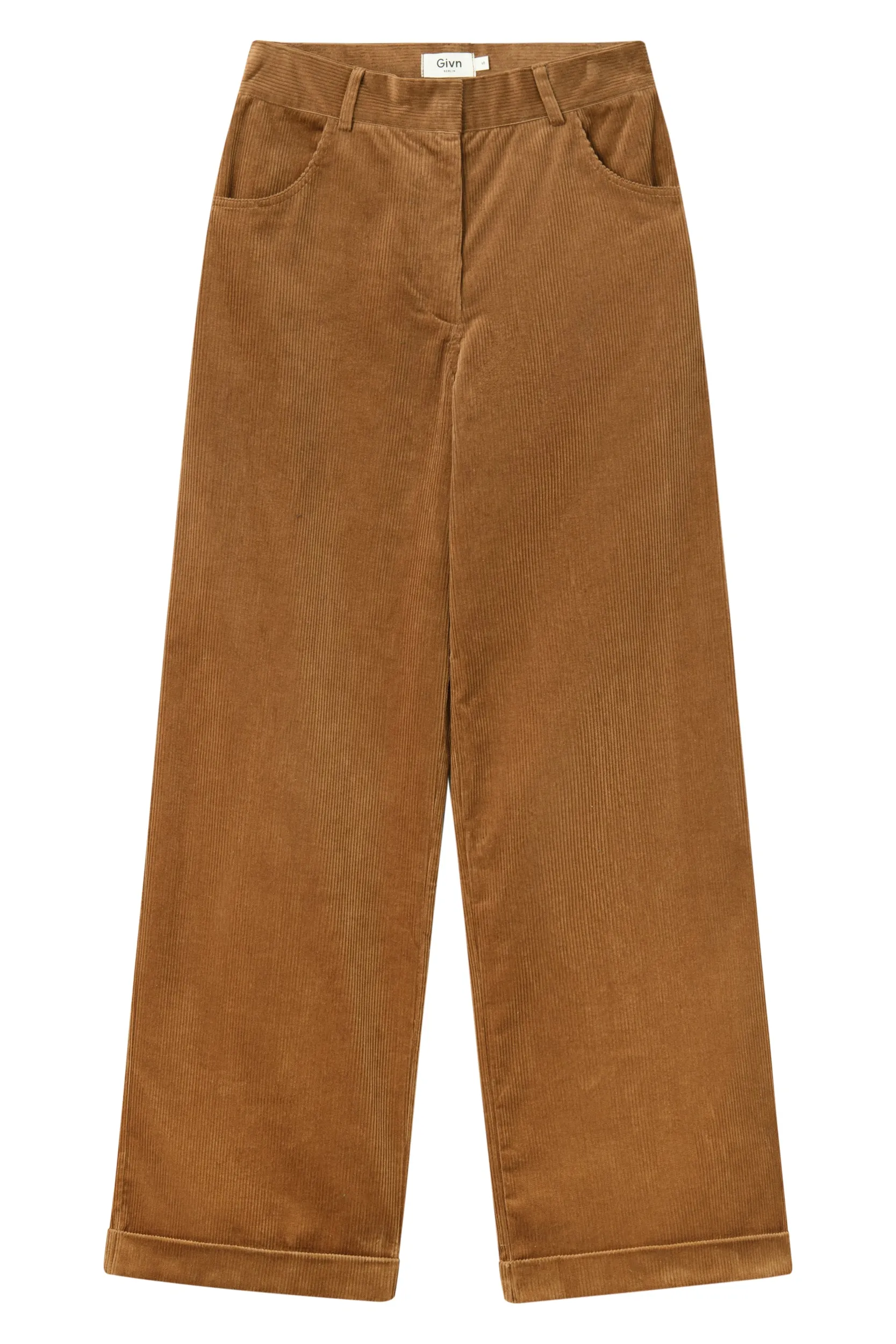 Cordhose ELENA aus Bio-Baumwolle - Caramel Brown (Cord)