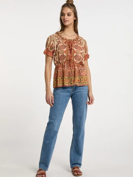 Damen Blusenshirt mit Rüschenärmeln