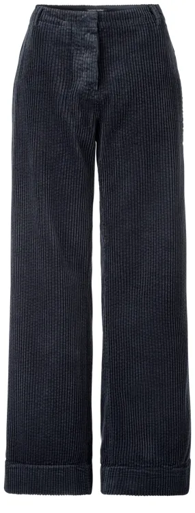 Damen-Cordhose, Dunkelblau