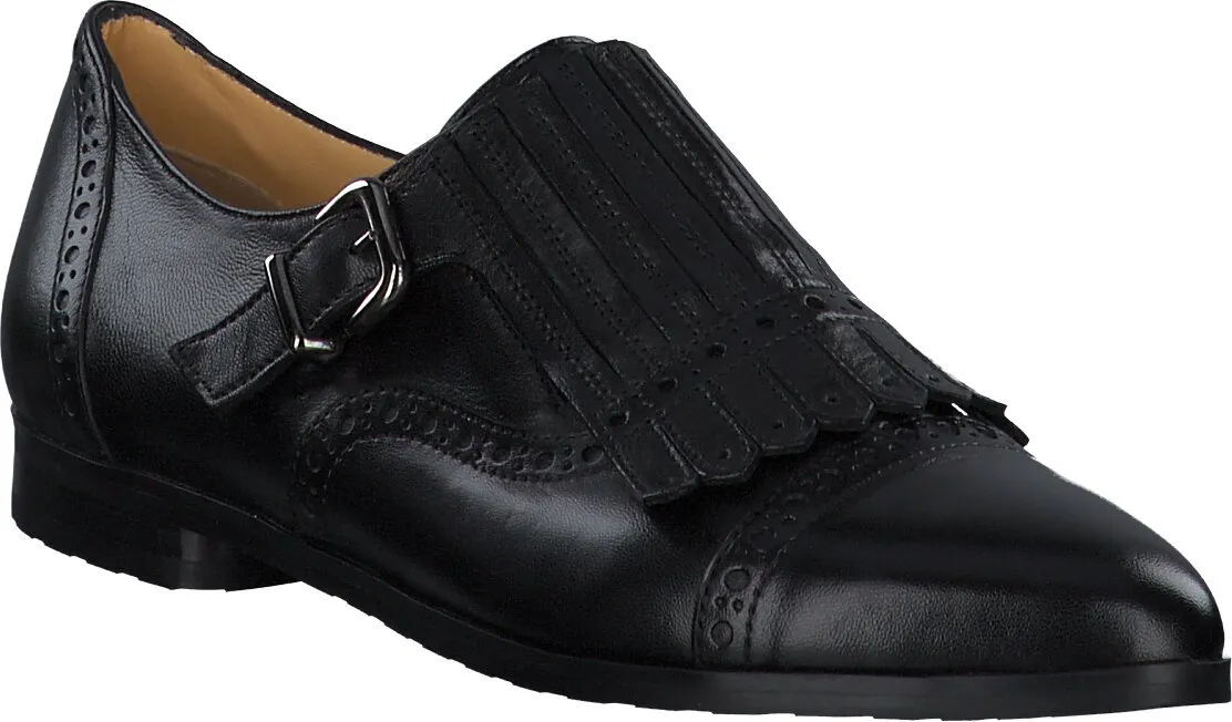 Damen-Slipper aus Leder 110001824604 (Schwarz)