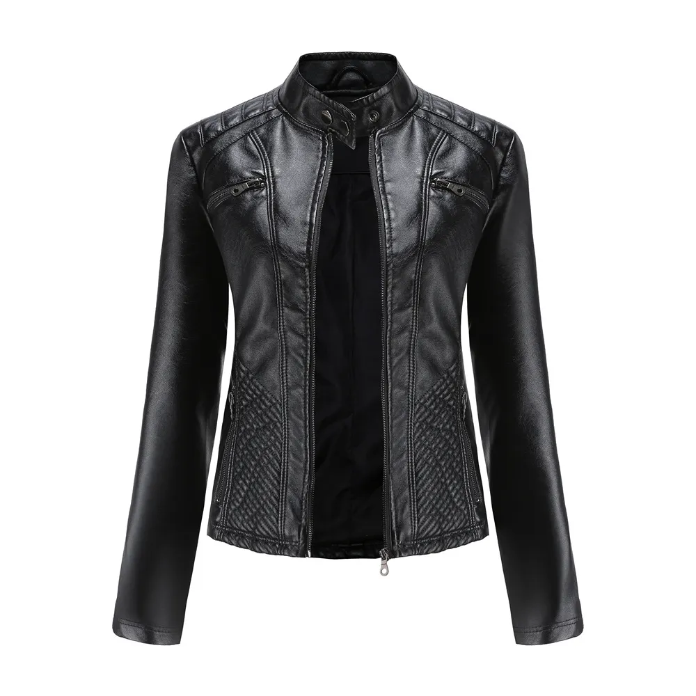 Erica - Stylishe Kunstlederjacke