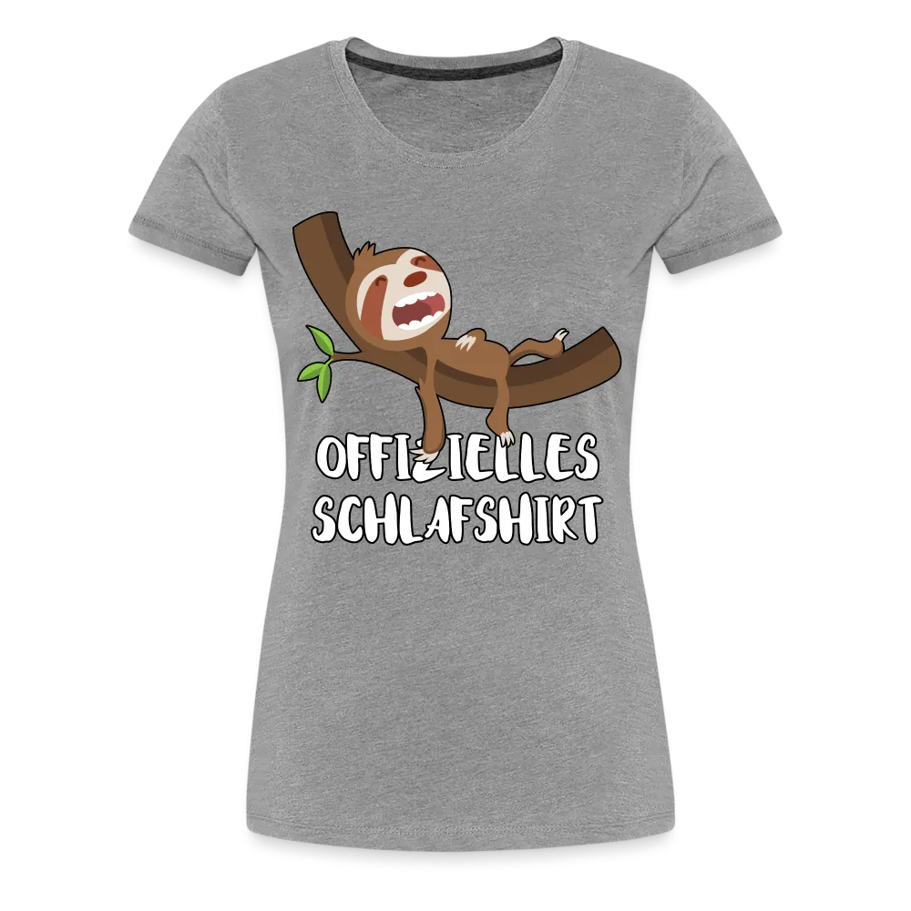 Faultier Offizielles Schlafshirt Schlafanzug Pyjama Geschenk Premium T-Shirt