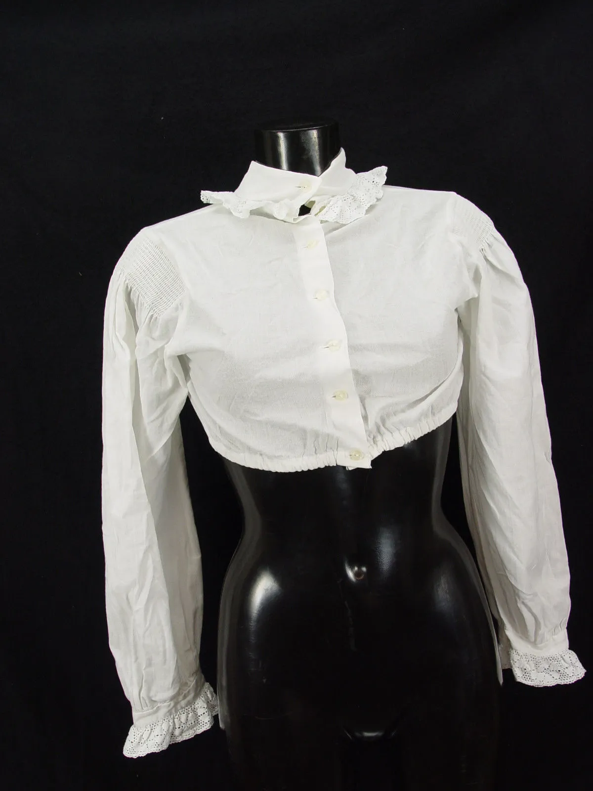 Gr40 Dirndlbluse mit Stehkragen  Bluse für Dirndl Trachtenbluse B3363