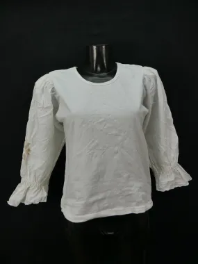Gr.42 Dirndlbluse mit toller Stickerei Bluse für Dirndl Trachtenbluse B8087