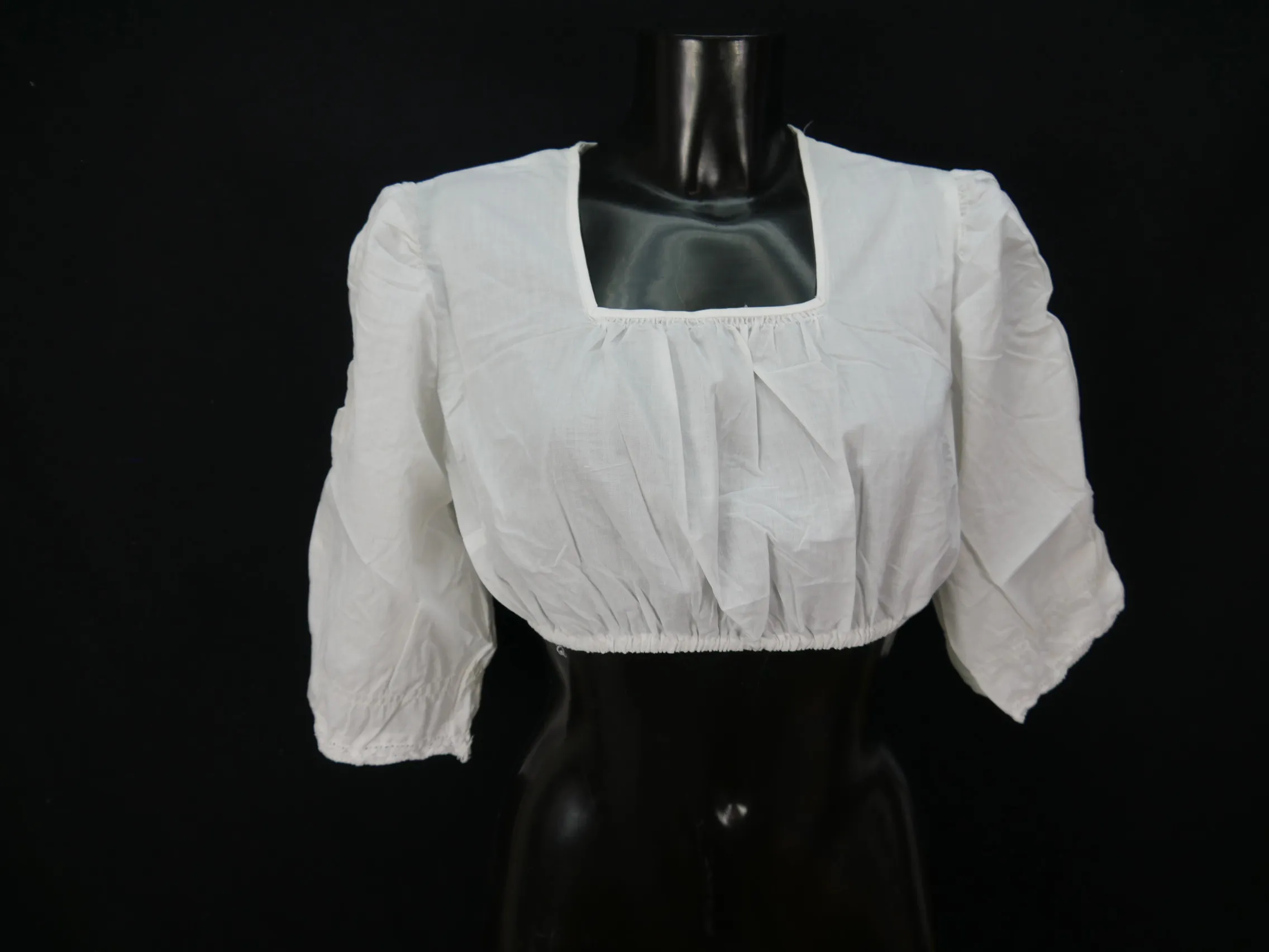 Gr.42 Dirndlbluse tolle Spitze Bluse für Dirndl Hirschberg Trachtenbluse B7816