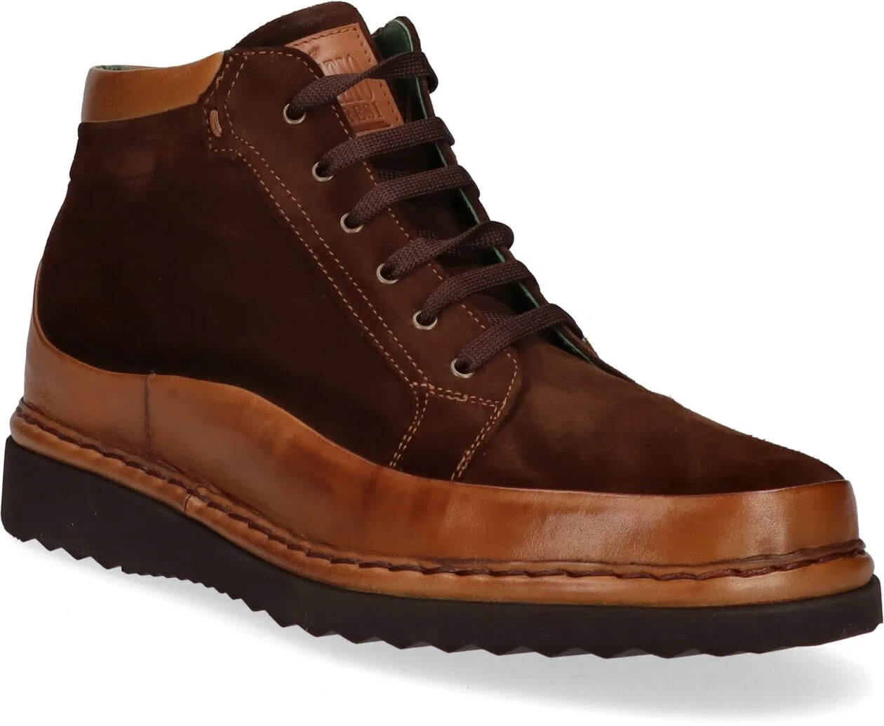 Herren-Schnürschuhe aus Leder 212202000020 (Braun)
