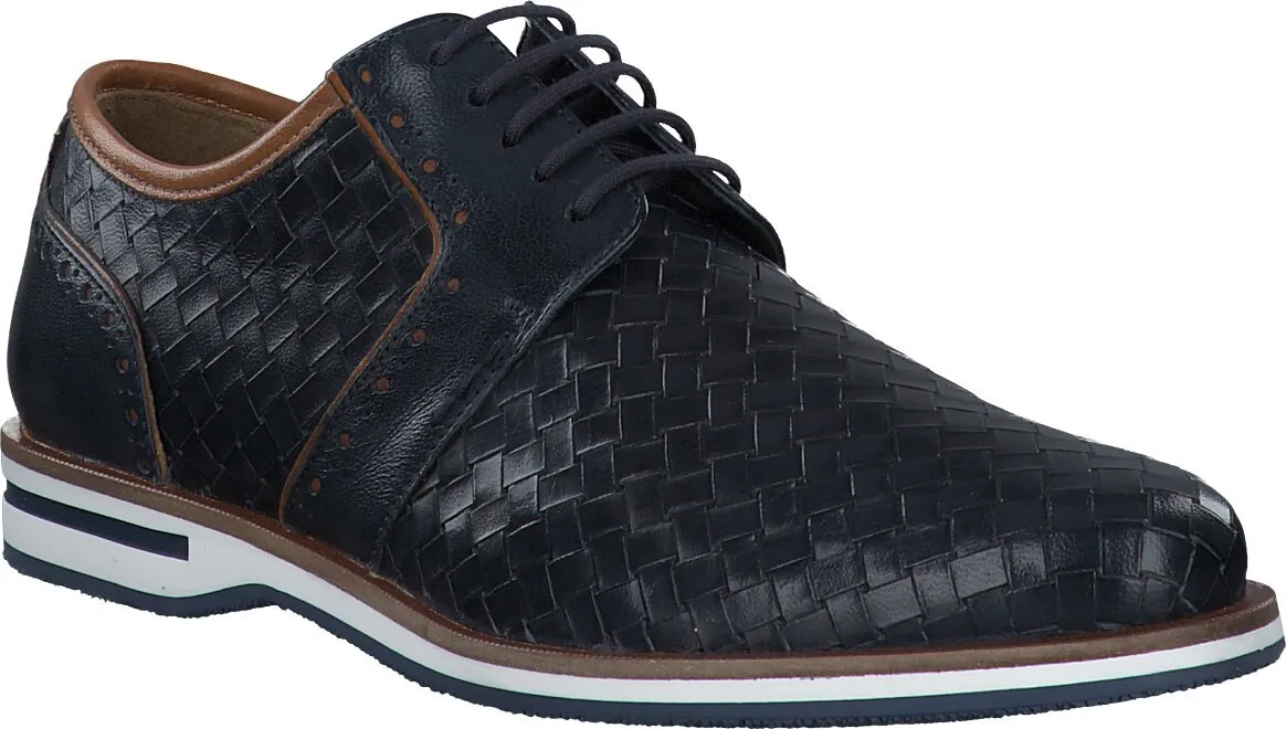 Herren-Schnürschuhe aus Leder 240101936649 (Blau)