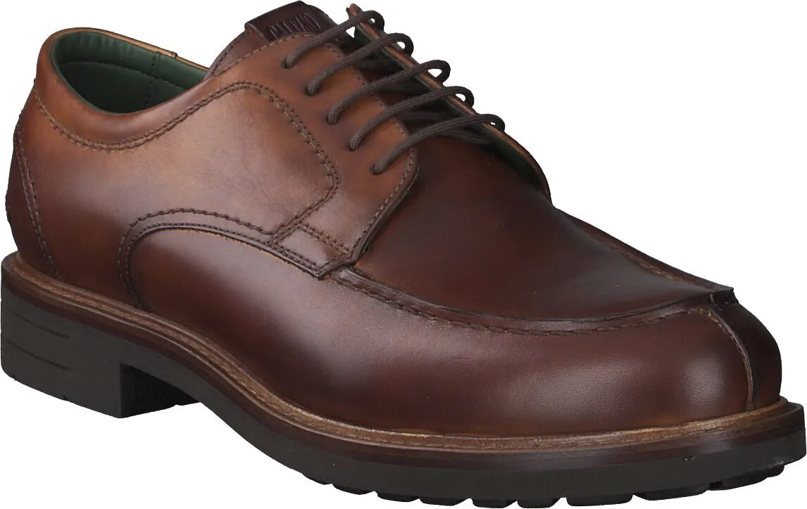 Herren-Schnürschuhe aus Leder 241201826029 (Braun)