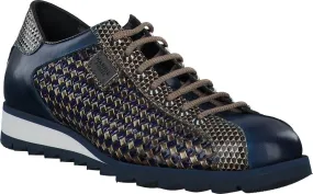 Herren-Schnürschuhe aus Leder 244100033443 (Dunkelblau)