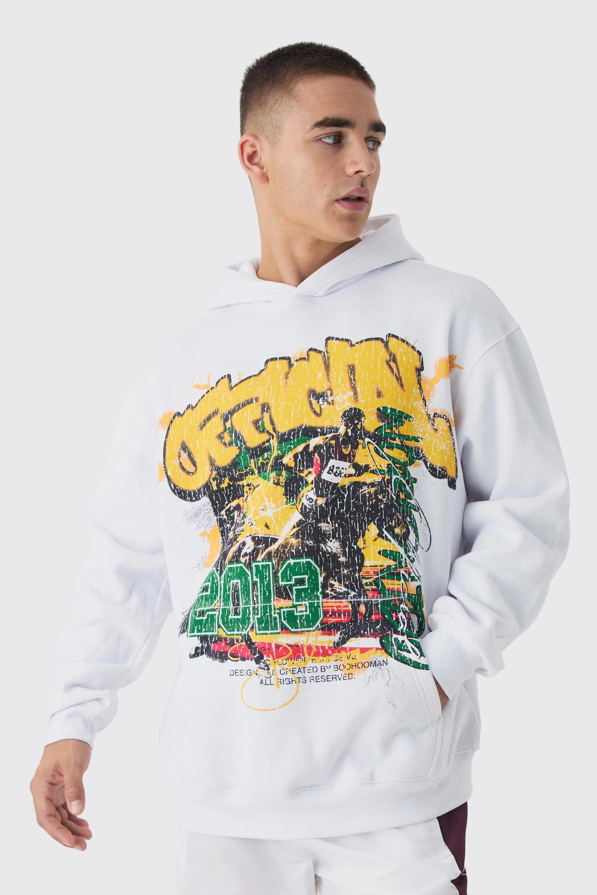 Hoodie mit Official 2013 Sports Print