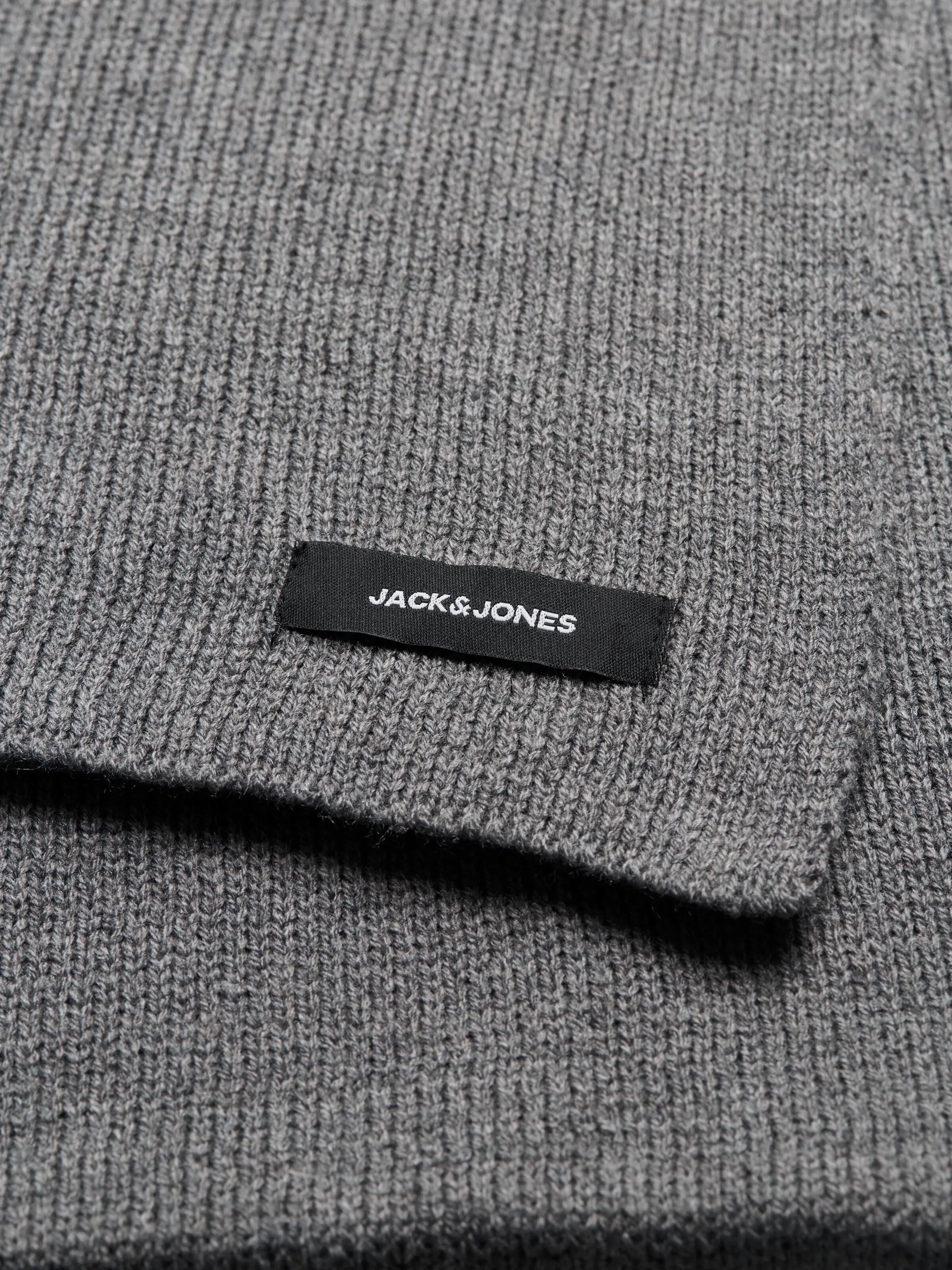 JACK & JONES Schal 'DNA' in Dunkelgrau