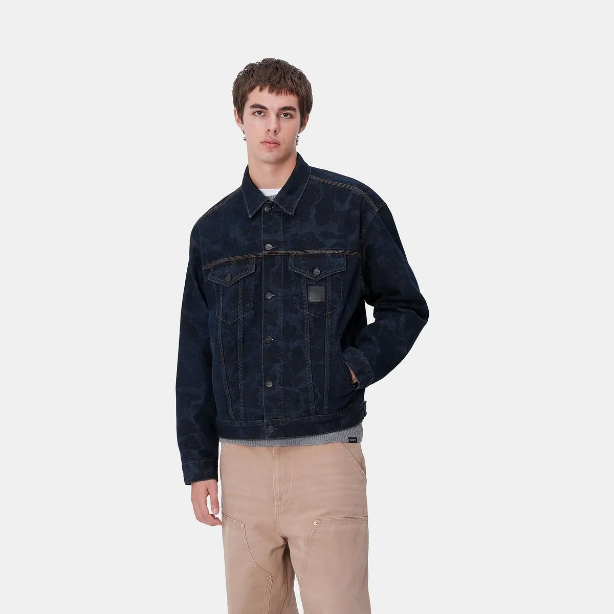 Jacke Carhartt WIP Camo Print Denim Jacket I033766_7