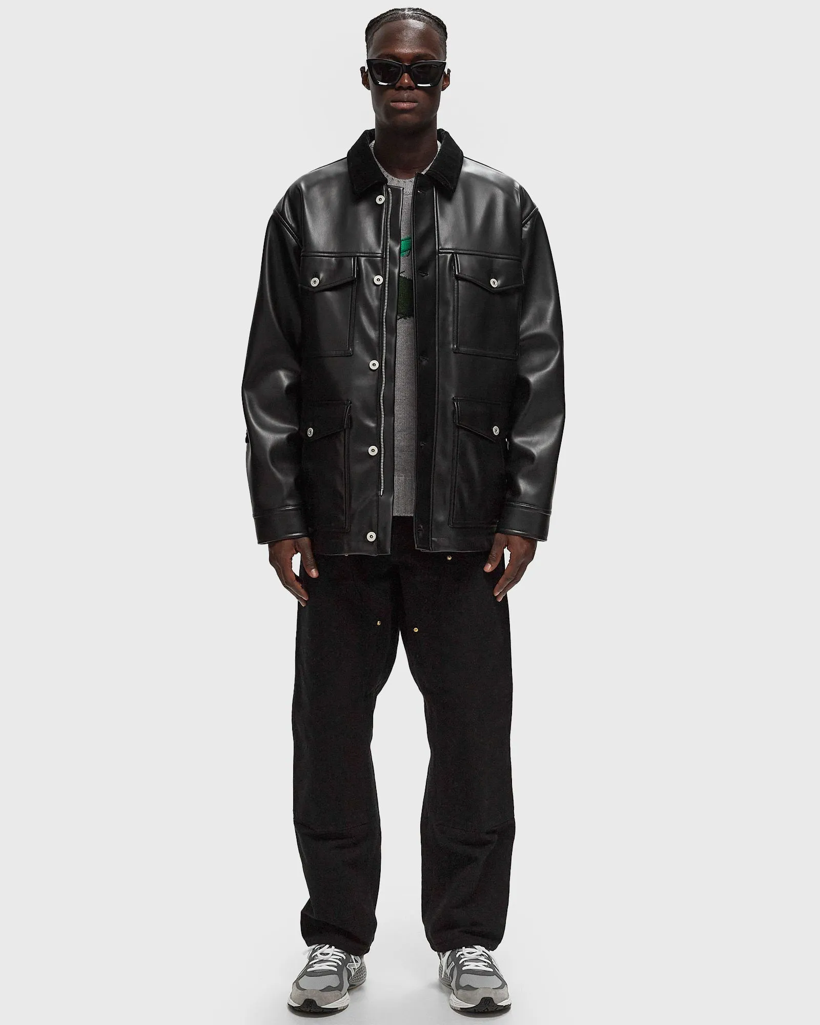 Jacke Comme des Garçons Faux Leather Jacket HN-J019-W24-1
