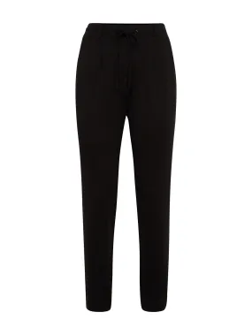 Jersey loose fit pants ankle