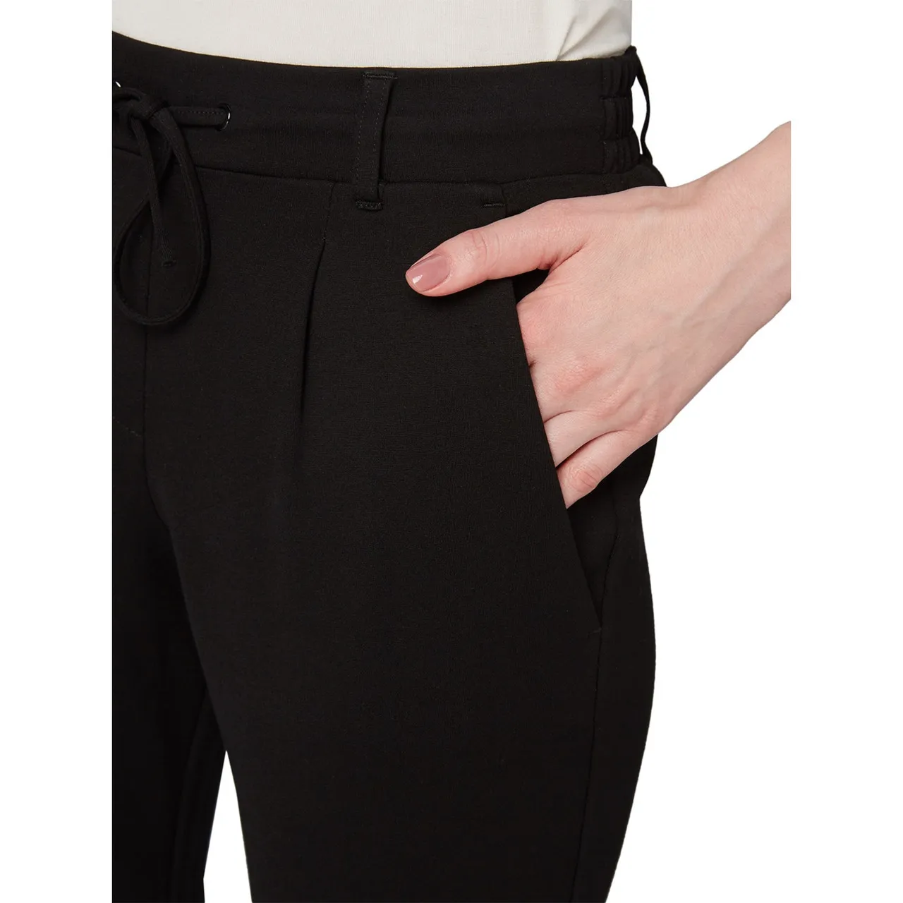 Jersey loose fit pants ankle