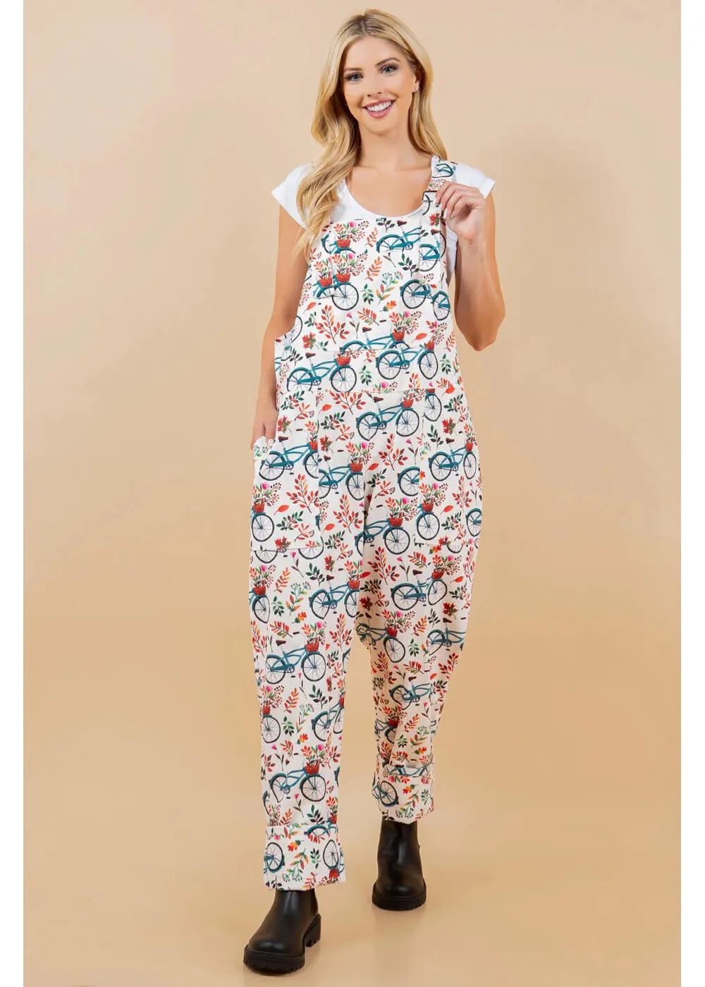 LA Soul Ayla Bicycle Latzhose Apricot