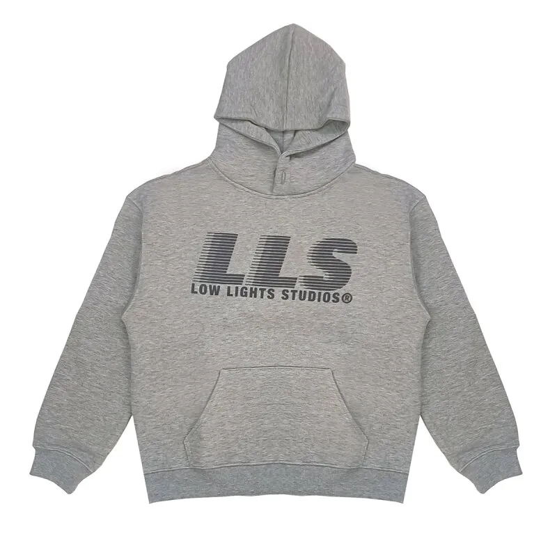 Low Lights Studios Herren Hoodie Lines grey