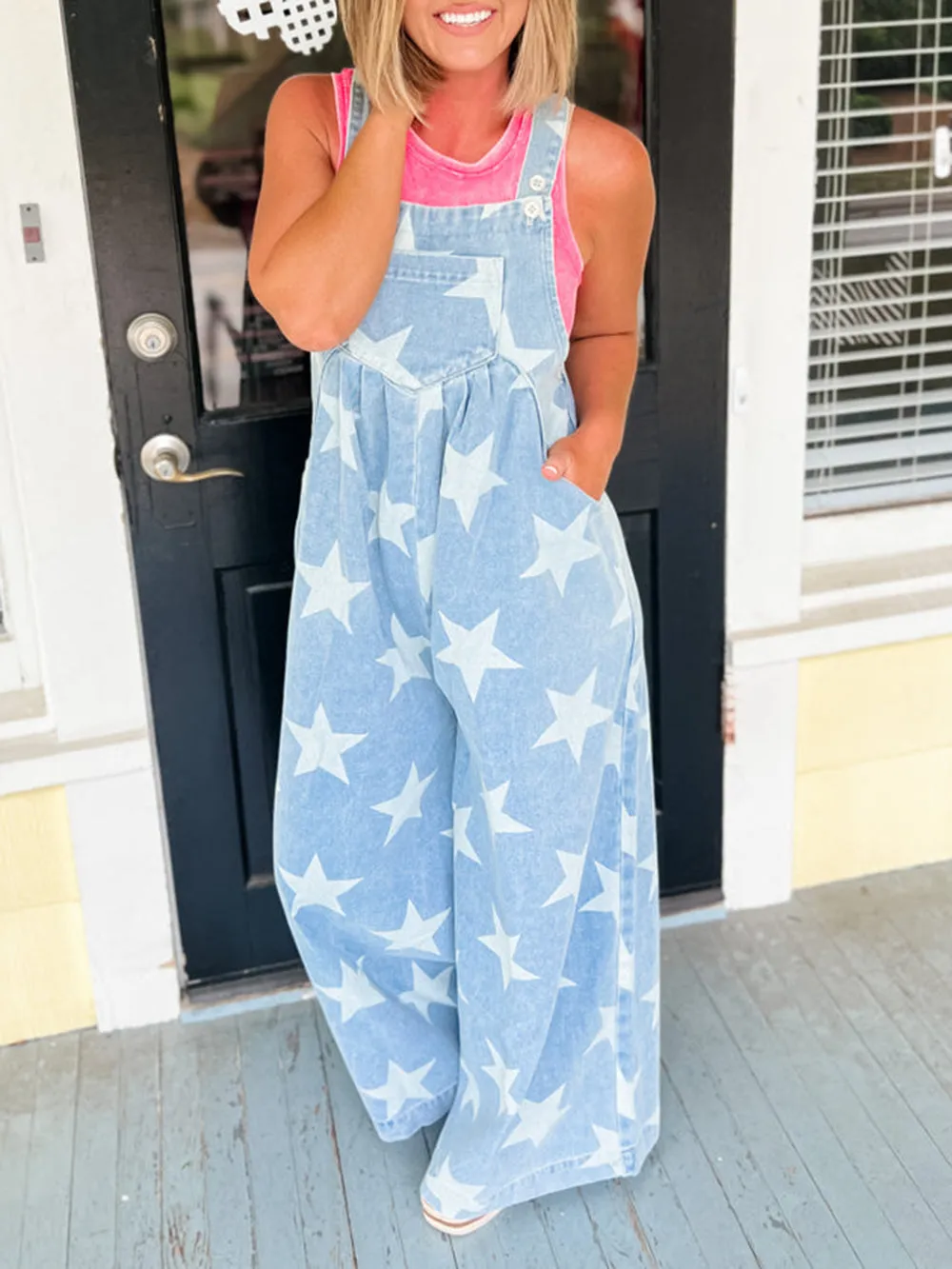 Meril | Sternenprint Latzhose für Damen