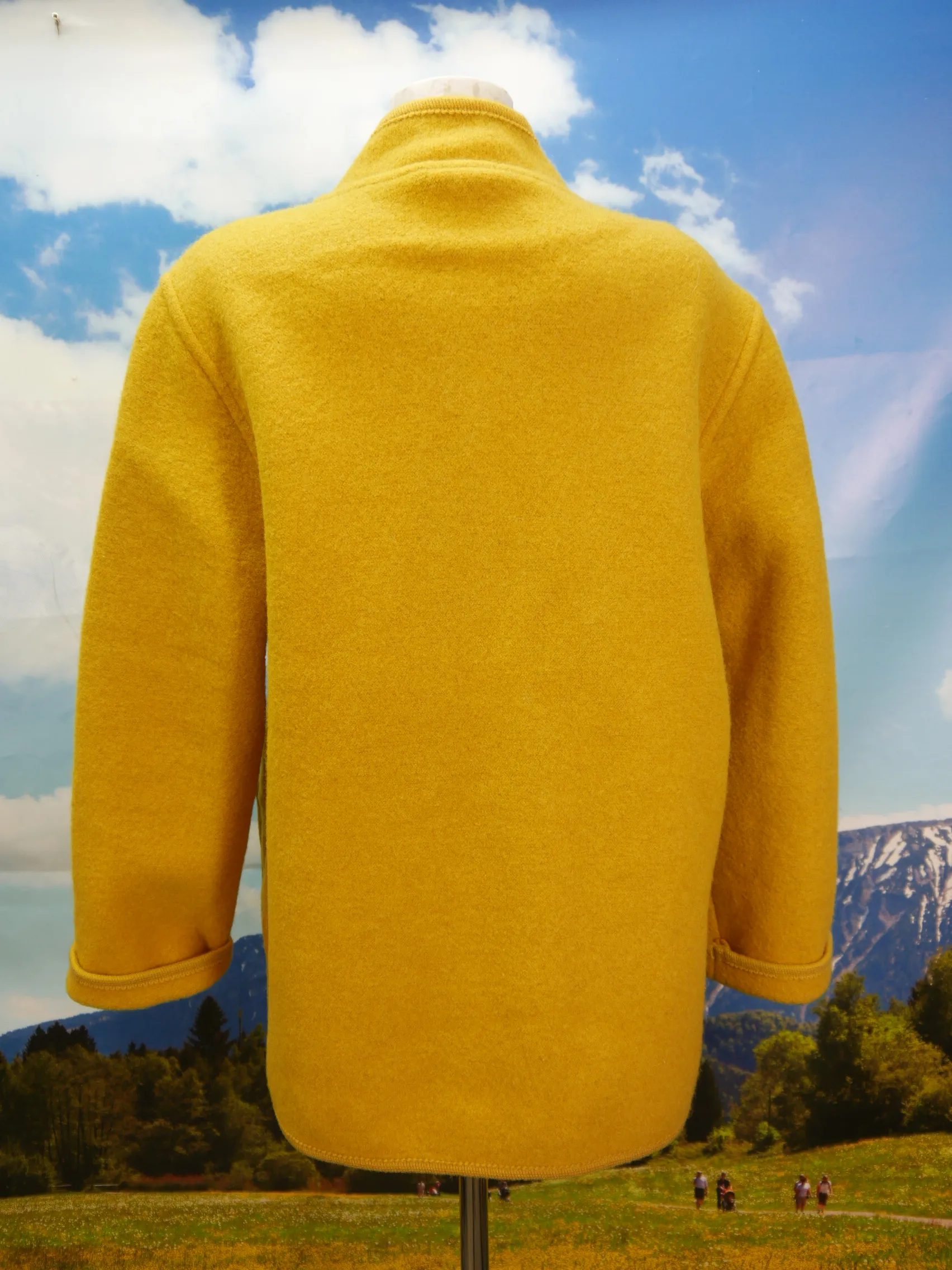 Merit herrlich gelber Walker mit Stehkragen klasse Trachtenjacke Jacke Gr.36