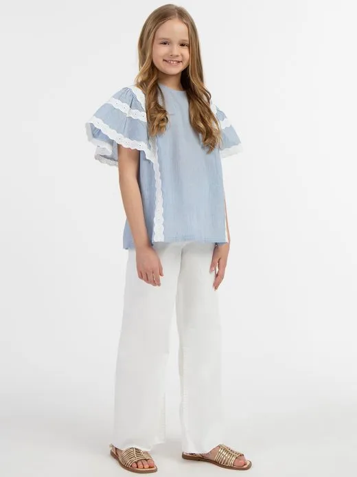 Mädchen Blusenshirt