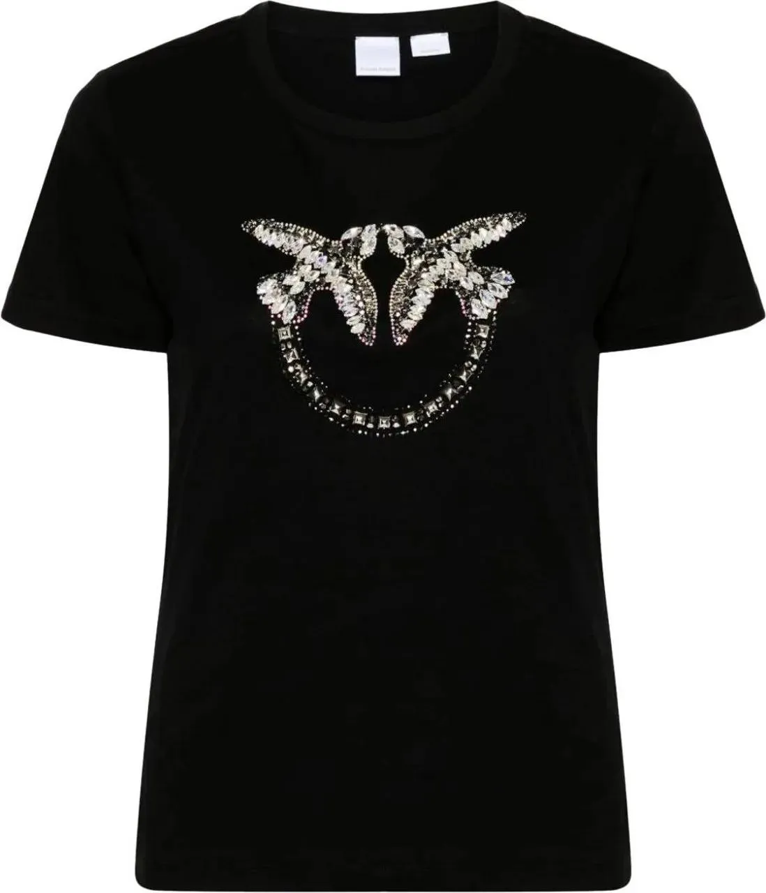   Pinko  quentin t-shirt jersey logo black schwarz  T-Shirts 