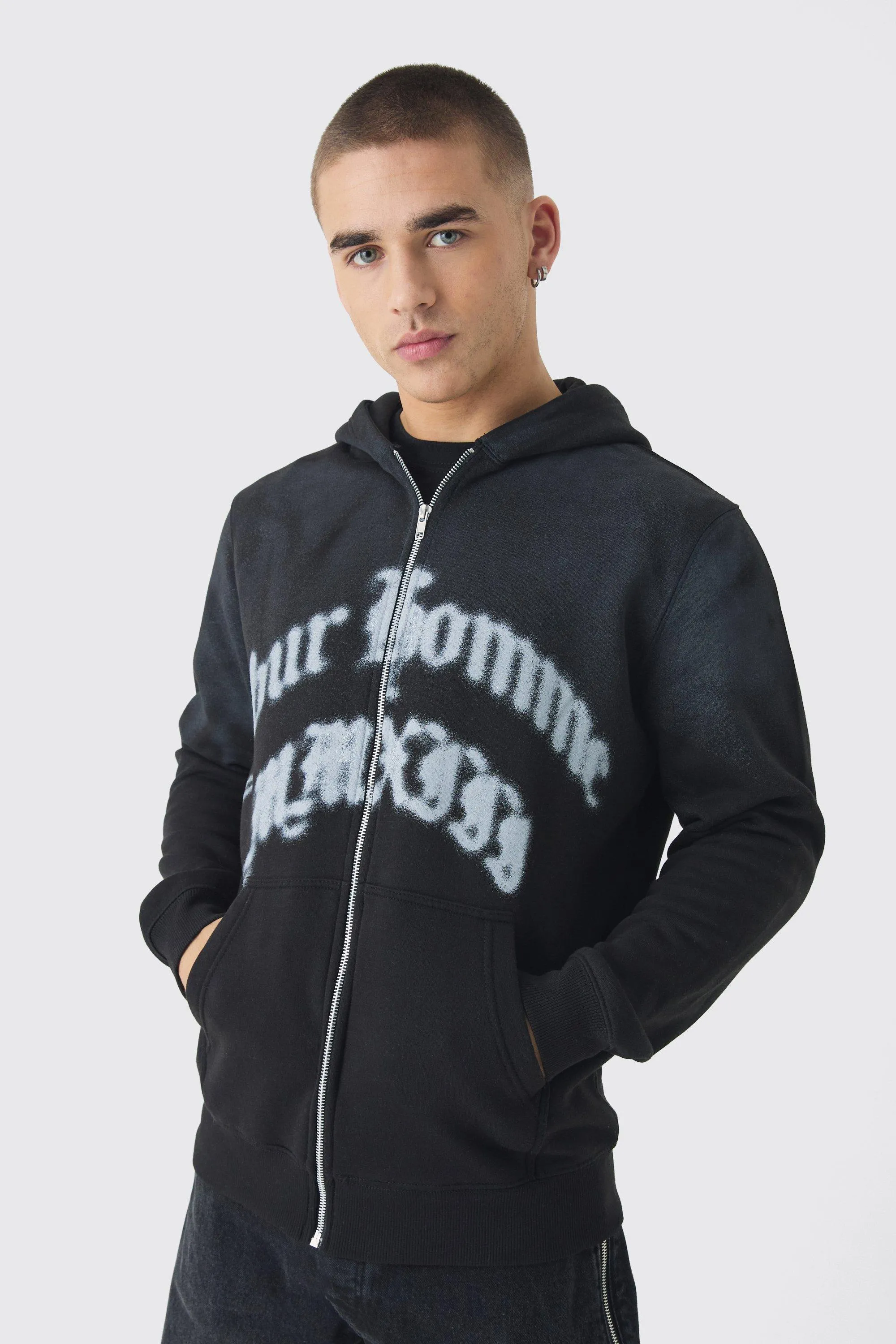 Pour Homme Hoodie mit Reißverschluss