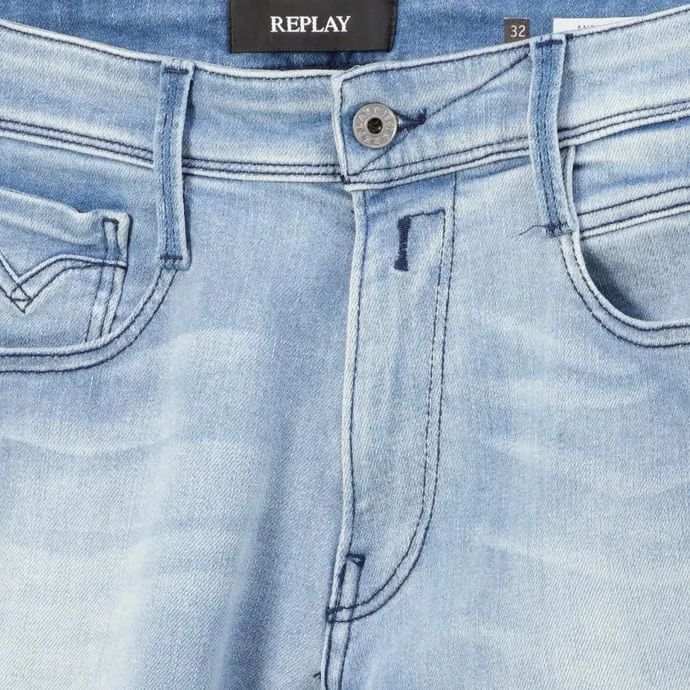 Replay Stretch-Jeans "Anbass", körpernah, hellblau 