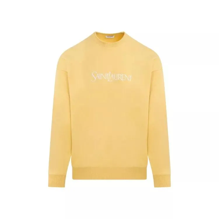   Saint Laurent  Yellow Cotton Hoodie Yellow
