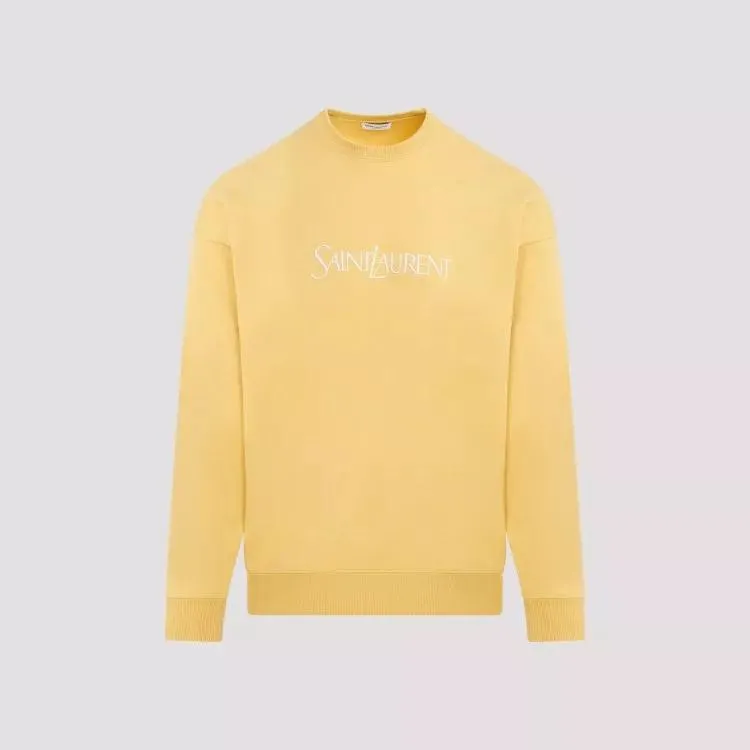   Saint Laurent  Yellow Cotton Hoodie Yellow