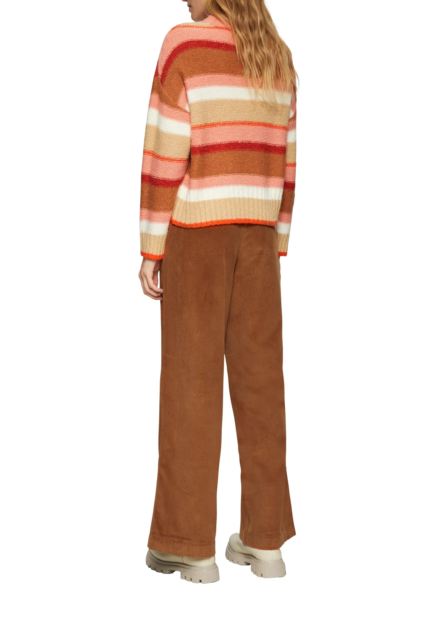S.OLIVER Weiche Cordhose mit Wide Leg 10764945