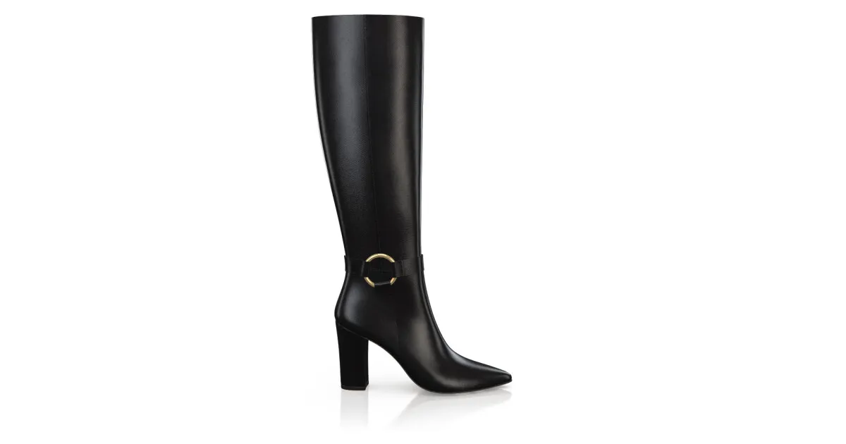 Spitze Stiefel mit hohem Absatz 50207