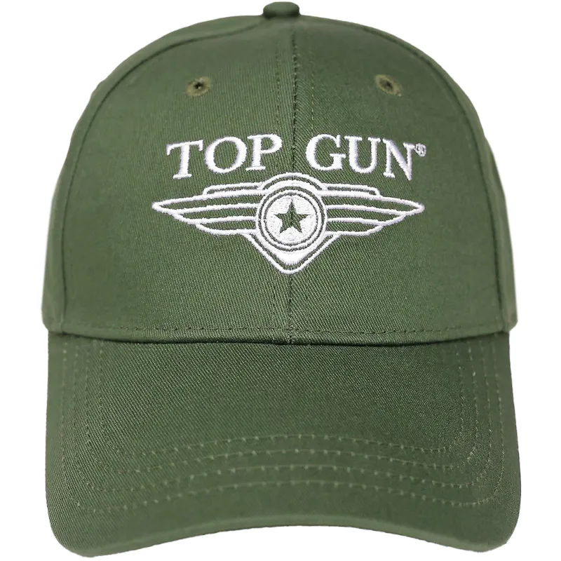 Stylische TOP GUN Cap in Army Grün – Originale Kappe