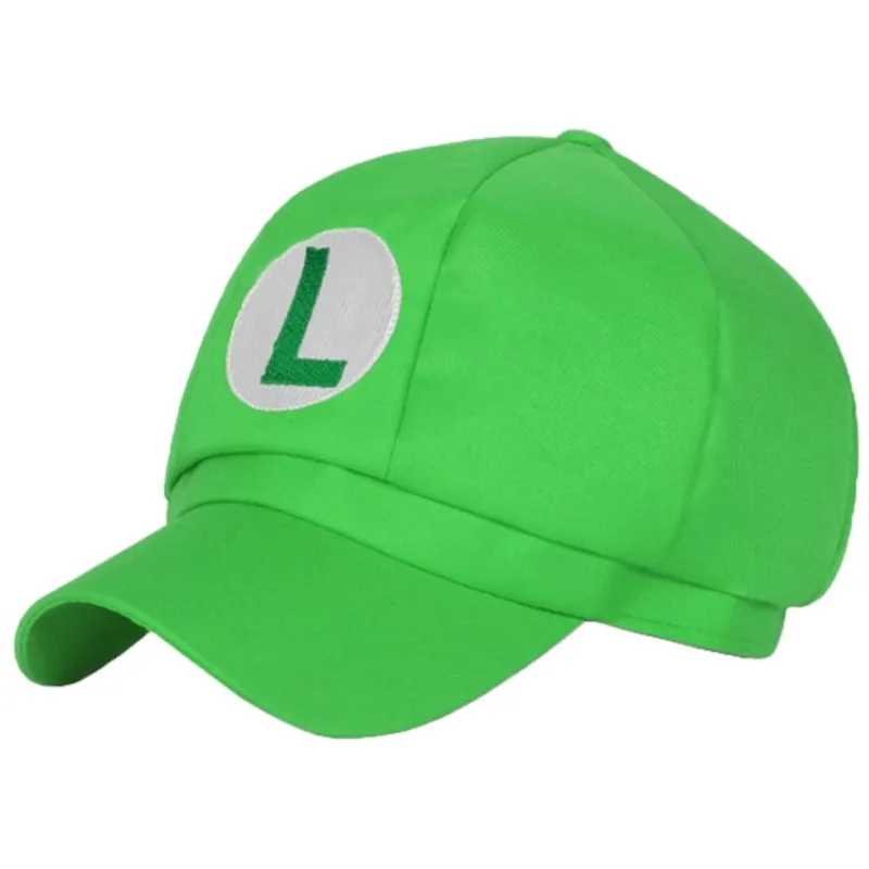 Super Mario Luigi Cosplay Cap – Grüne Kostüm Kappe mit Grünem "L"