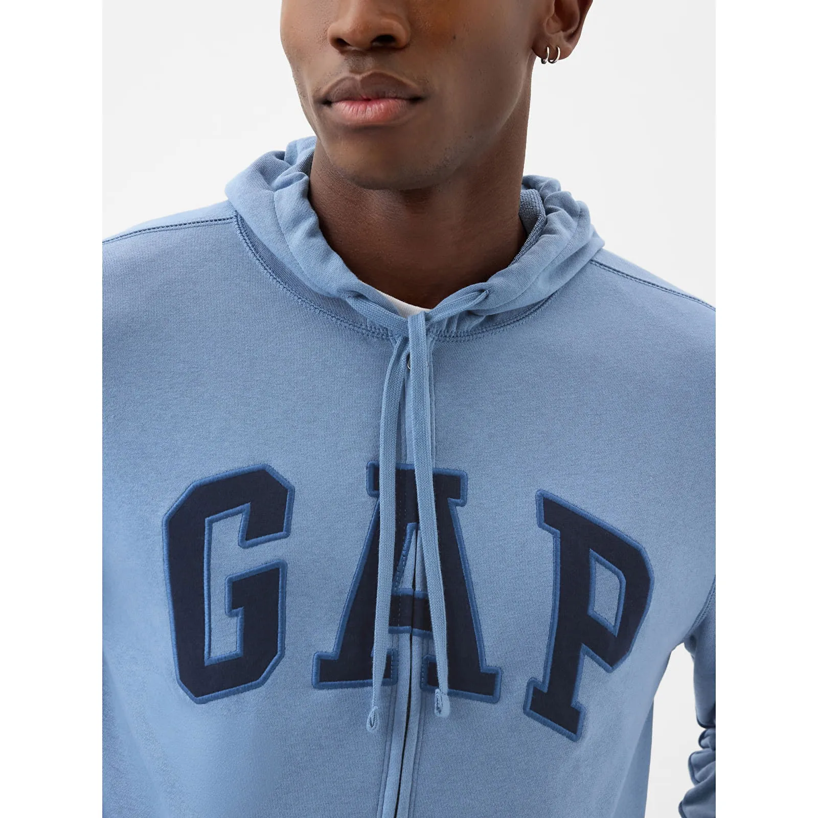 Sweatshirt GAP French Terry Fullzip Logo Hoodie Soft Cornflower 868452-00