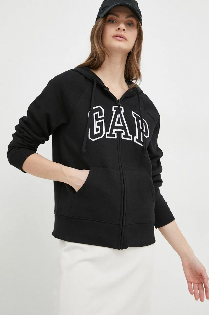 Sweatshirt GAP Logo Full-Zip Hoodie 463503.02TRUEBLAC