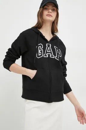Sweatshirt GAP Logo Full-Zip Hoodie 463503.02TRUEBLAC