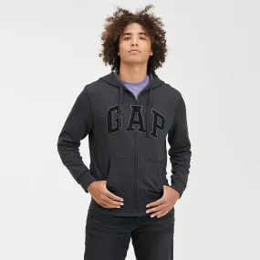 Sweatshirt GAP Sweatshirt Logo Fullzip Hoodie New Charcoal Grey XS 738099-00