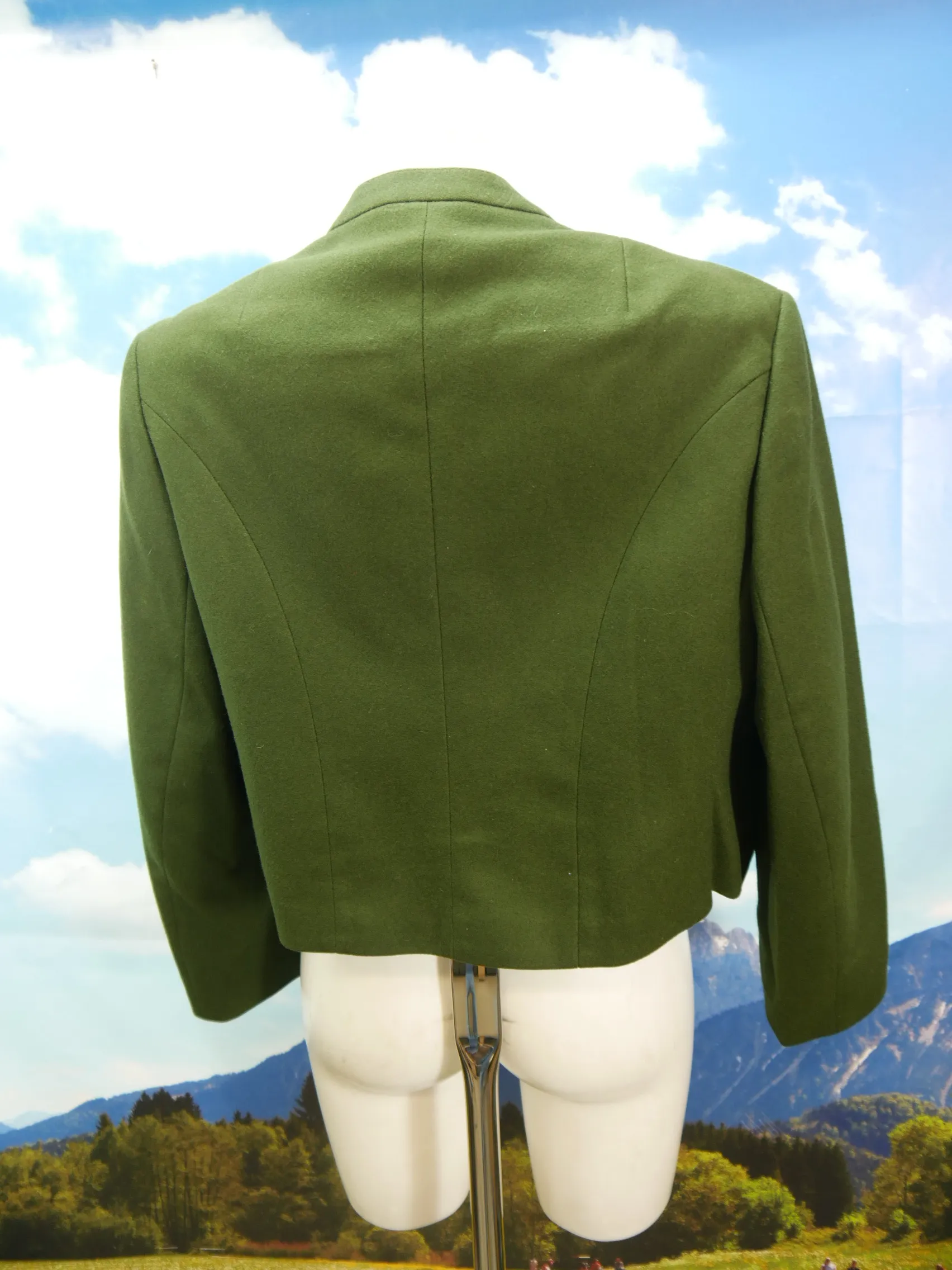 Tofana grün Loden mit Stickerei wunderschön tolle Trachtenjacke Jacke Gr.46