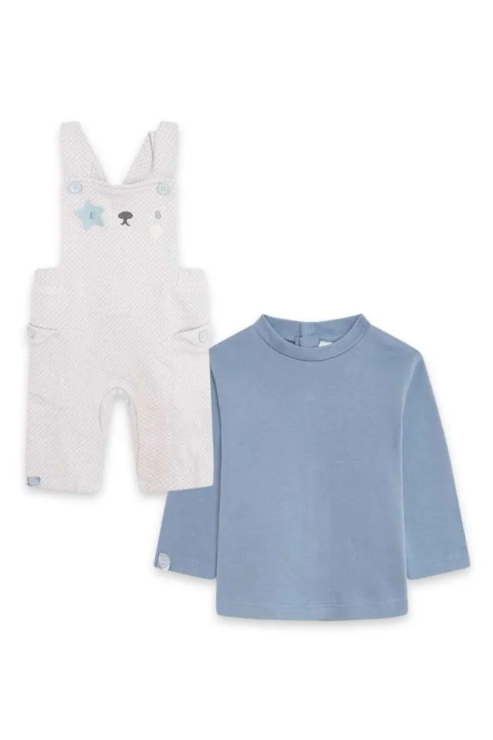 Warme Latzhose + Langarmshirt 2er-Set ⭐ Jungen Winterset