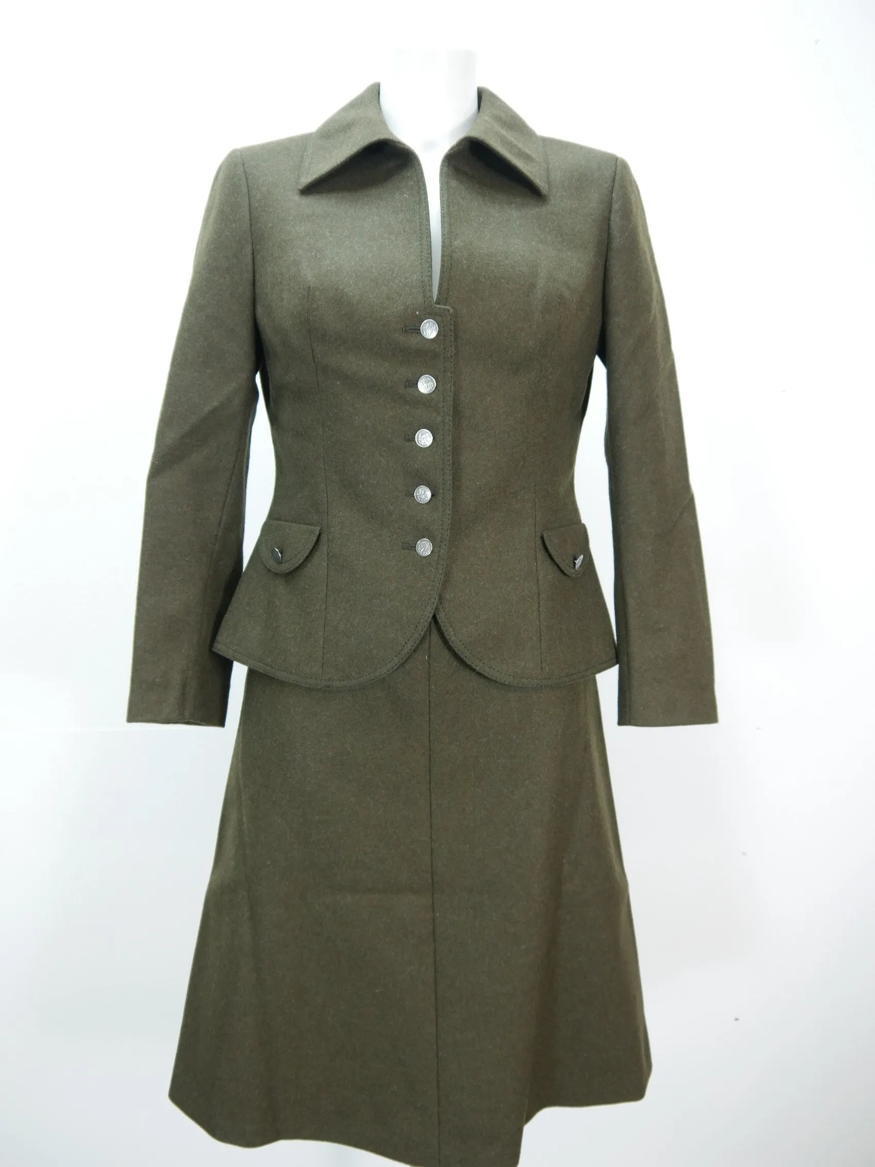 Wenger Austria grün Rock mit Jacke neuwertige süße Trachtenjacke Jacke Gr.40