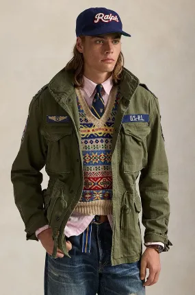 Weste Polo by Ralph Lauren Green Cotton Field Jacket 710961616