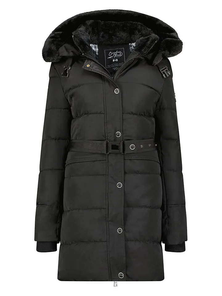 Wintermantel "Bettineak" in Schwarz